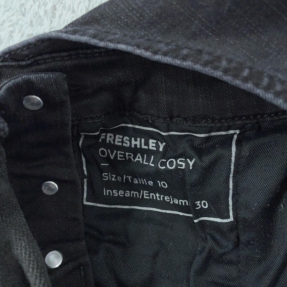 Dovetail Workwear Overalls Womens 10 Black Freshley Cosy Lined Bib 30" Inseam - Picture 12 of 12